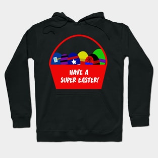 Comic Book Super Hero Easter Basket Hoodie